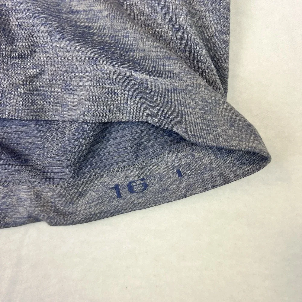 Lululemon Swiftly Tech Racerback Tank Heathered Purple Blue Size 16